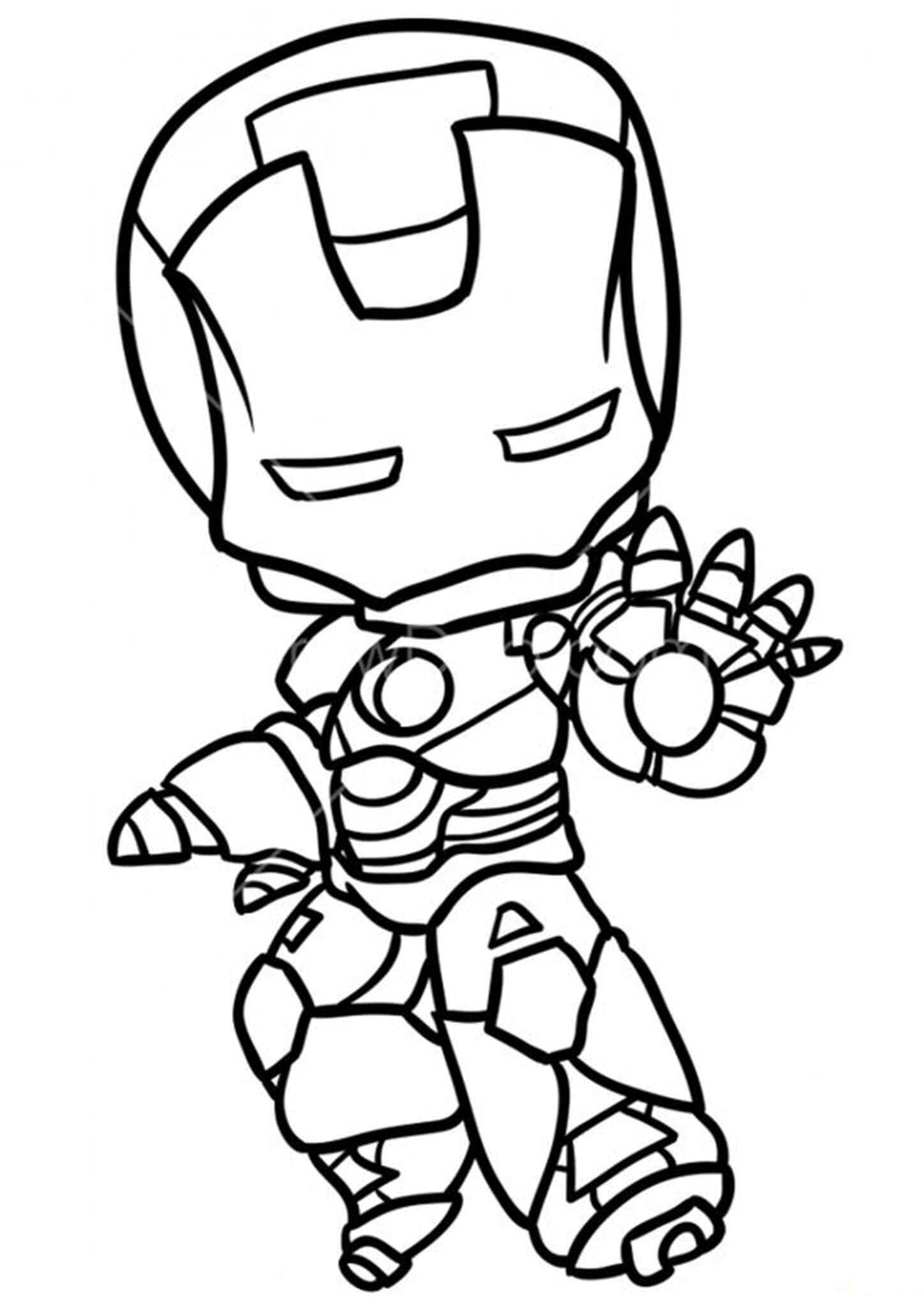 20 Iron Man Coloring Pages Simple