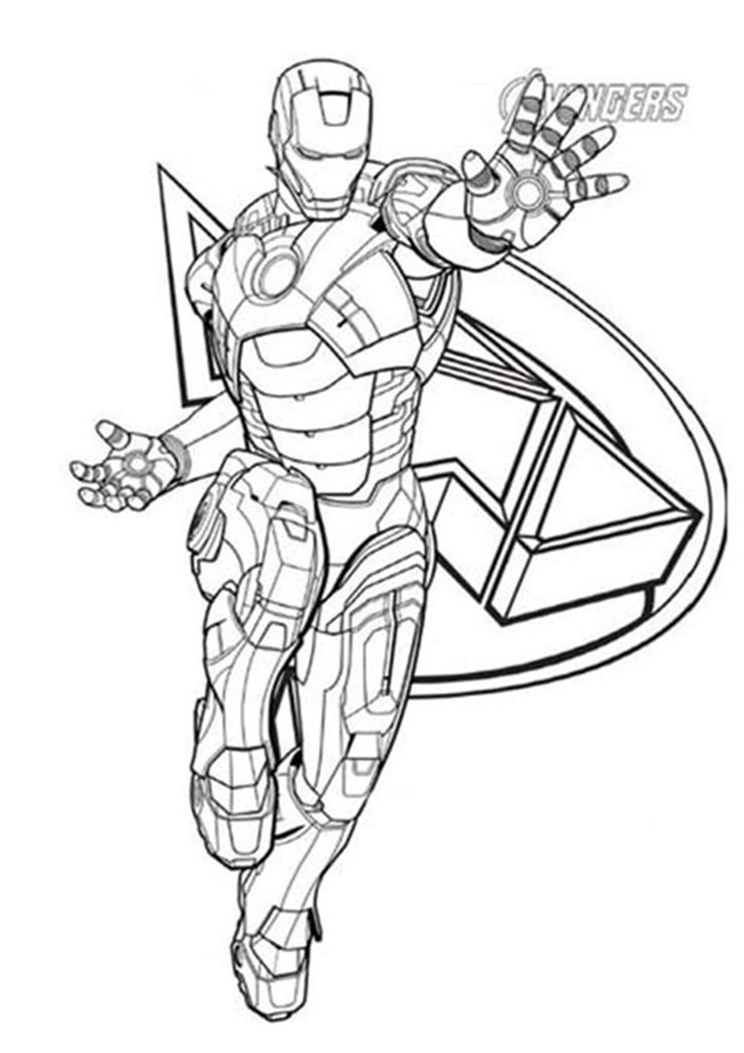 20 Iron Man Coloring Pages Simple