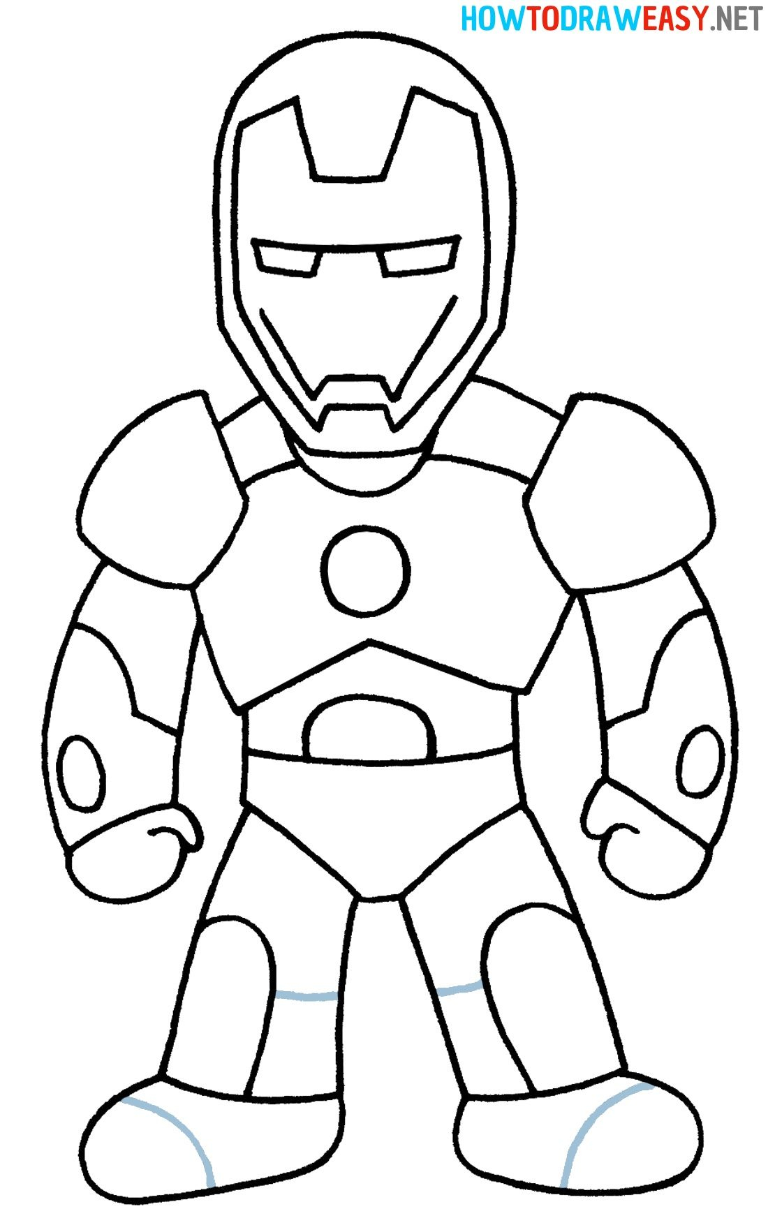 20 Iron Man Coloring Pages Simple