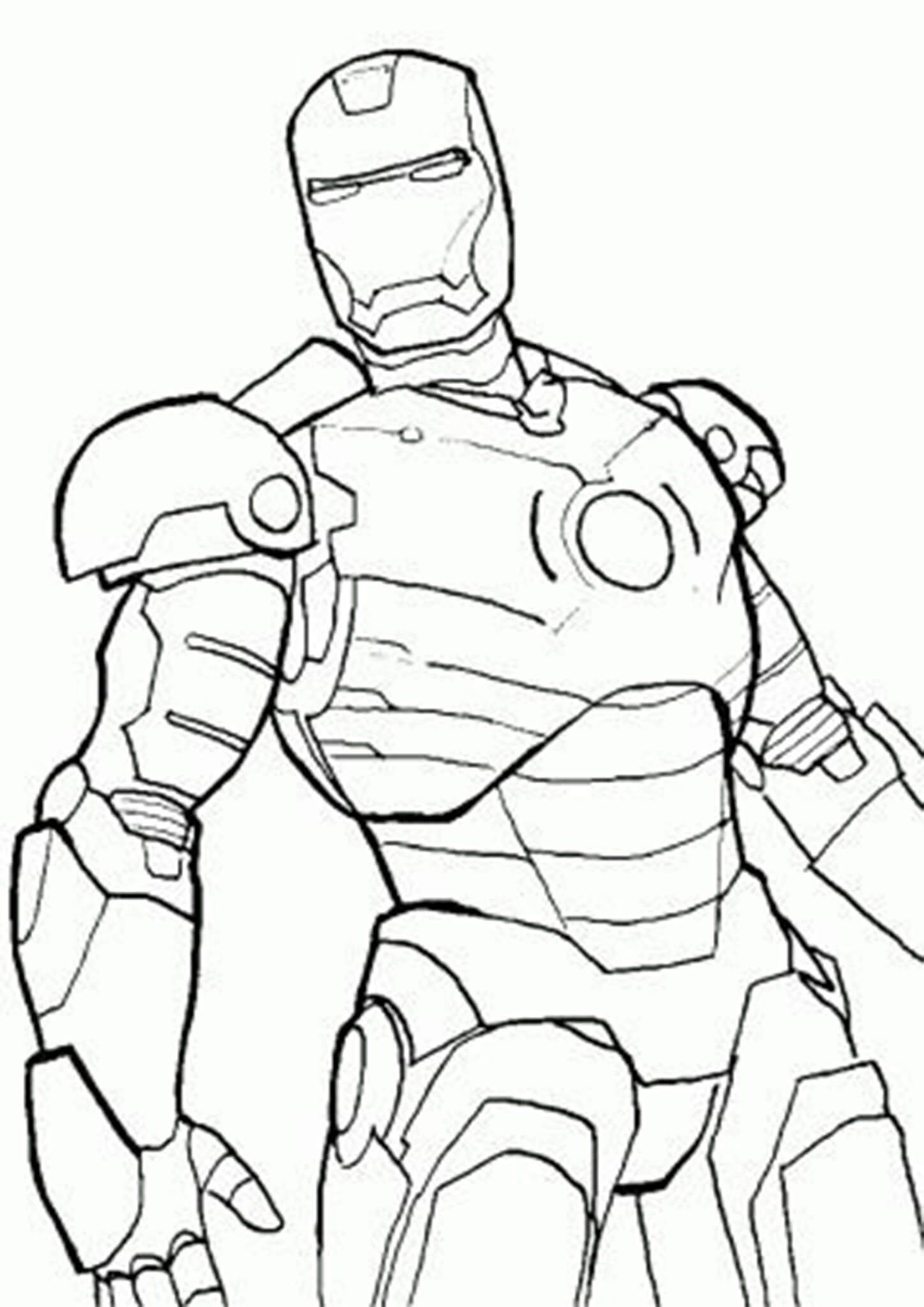 20 Iron Man Coloring Pages Simple