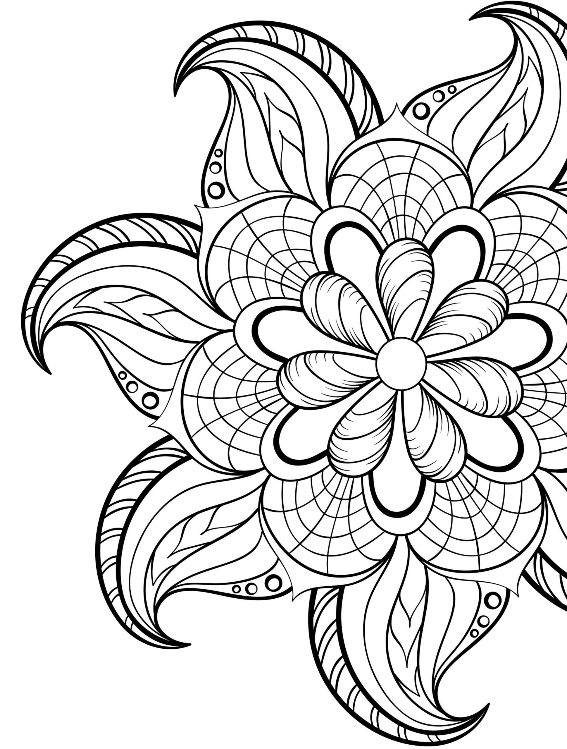 20 Printable Adult Coloring Pages Easy Free Printables