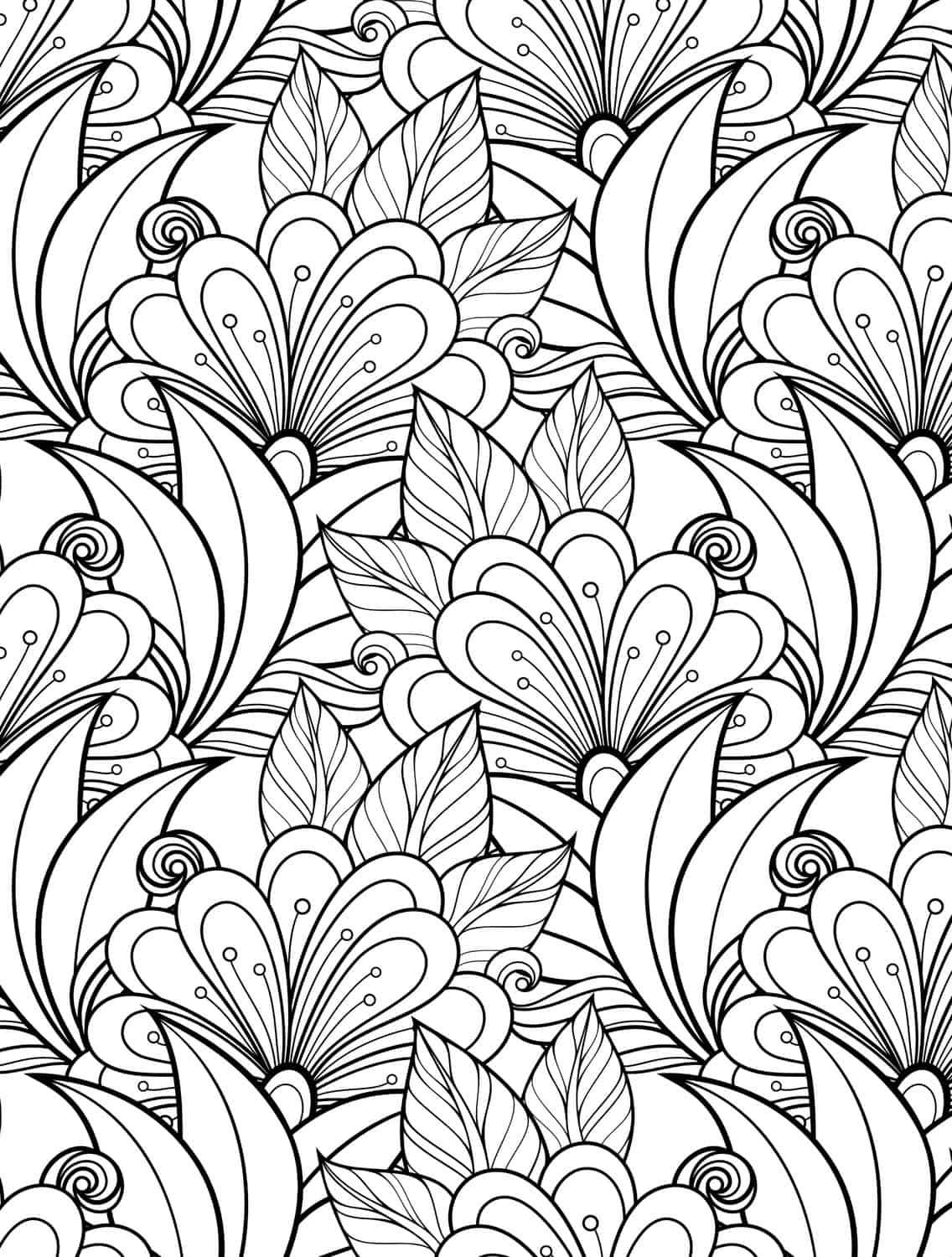 20 Printable Adult Coloring Pages Easy Free Printables