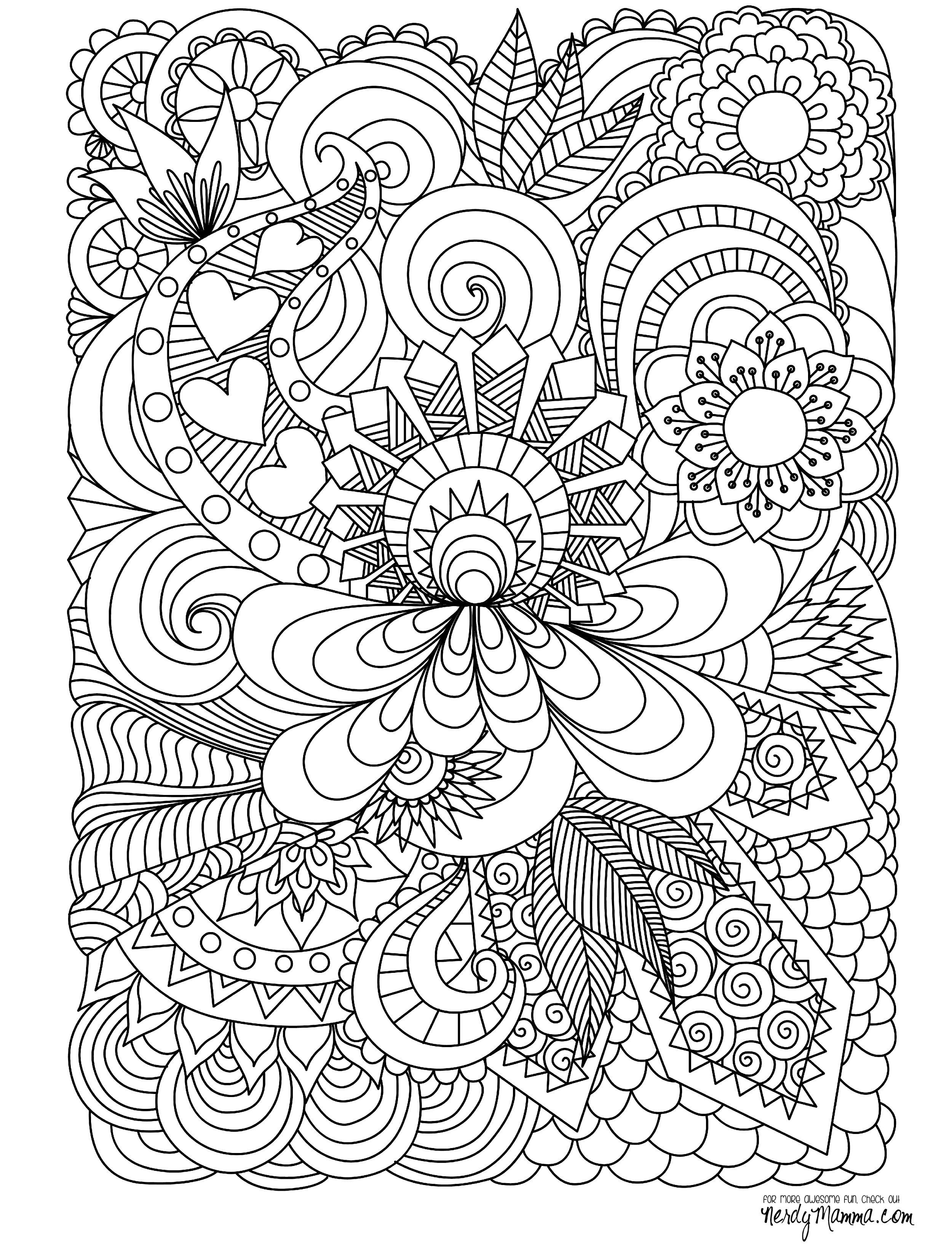 20 Printable Adult Coloring Pages Easy Free Printables