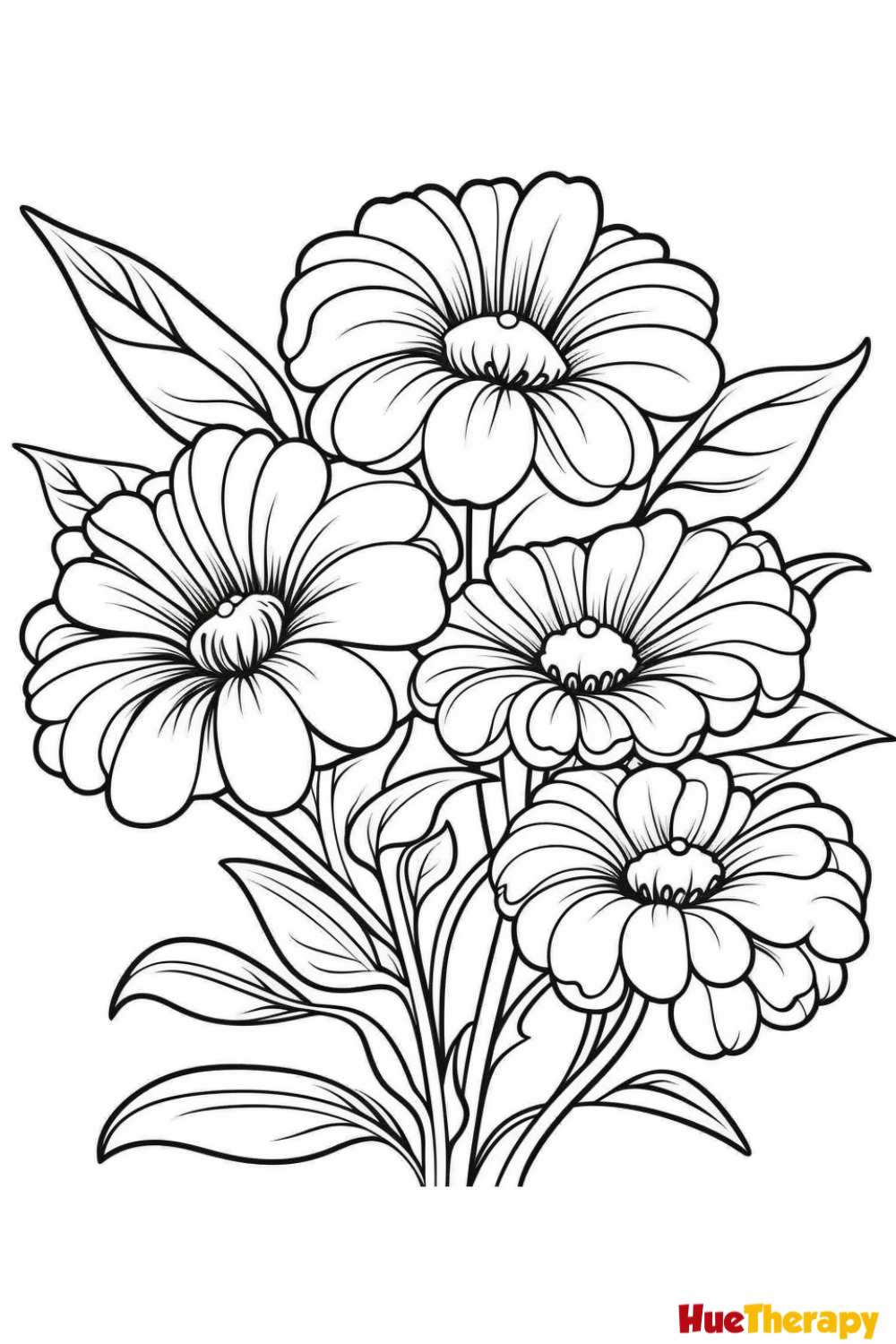 20 Real Flower Coloring Pages