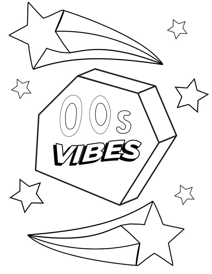 20 Teen Coloring Pages Y2K