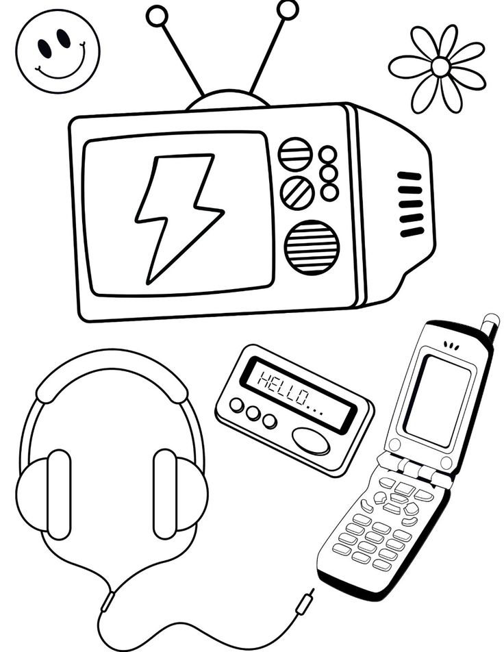 20 Teen Coloring Pages Y2K