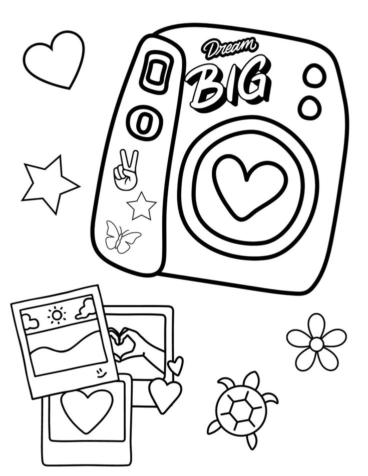 20 Teen Coloring Pages Y2K