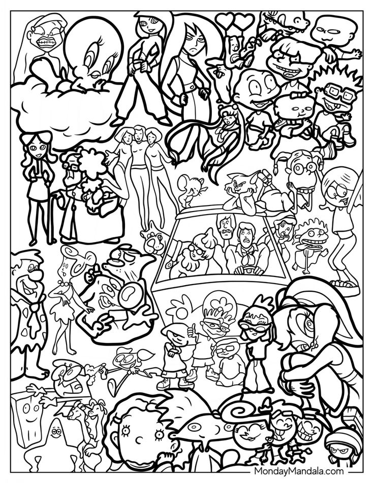 20 Y2K Coloring Pages To Print