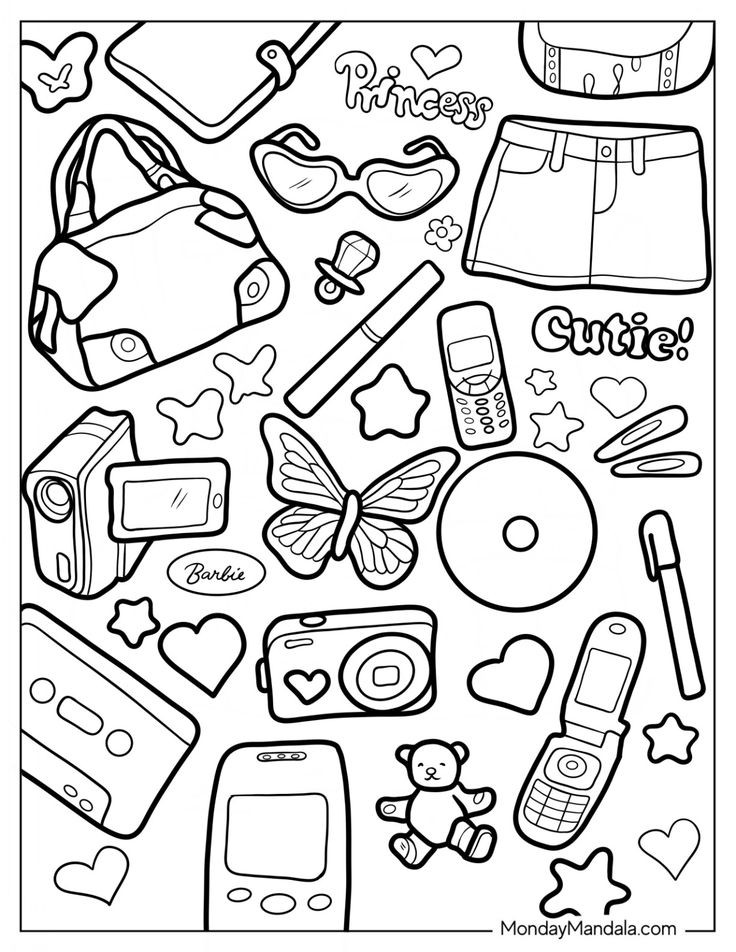 20 Y2K Coloring Pages To Print